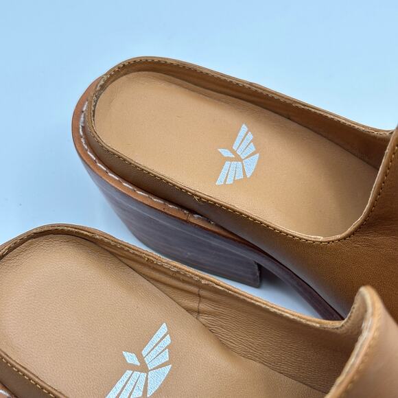 FORTRESS OF INCA Michelle Mules Caramel Tan Sz 35 / 5 $260 - Picture 6 of 8